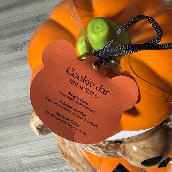 Viral TikTok Creepy Critters 10” Halloween Pumpkin Teddy Bear Cookie Jar - New - Picture 5 of 6